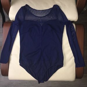 Tops - Sheer Bodysuit Tops - Sheer Bodysuit